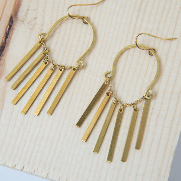 fringe earrings by Wildflower Roots