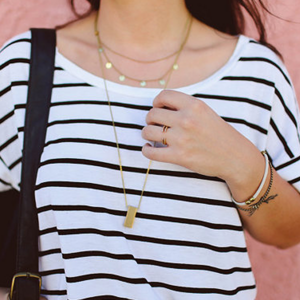 Gold Bar Necklace