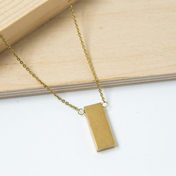 Gold Bar Necklace